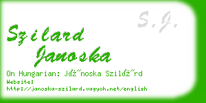 szilard janoska business card